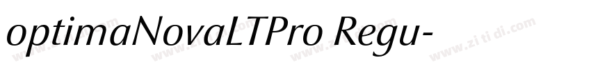 optimaNovaLTPro Regu字体转换